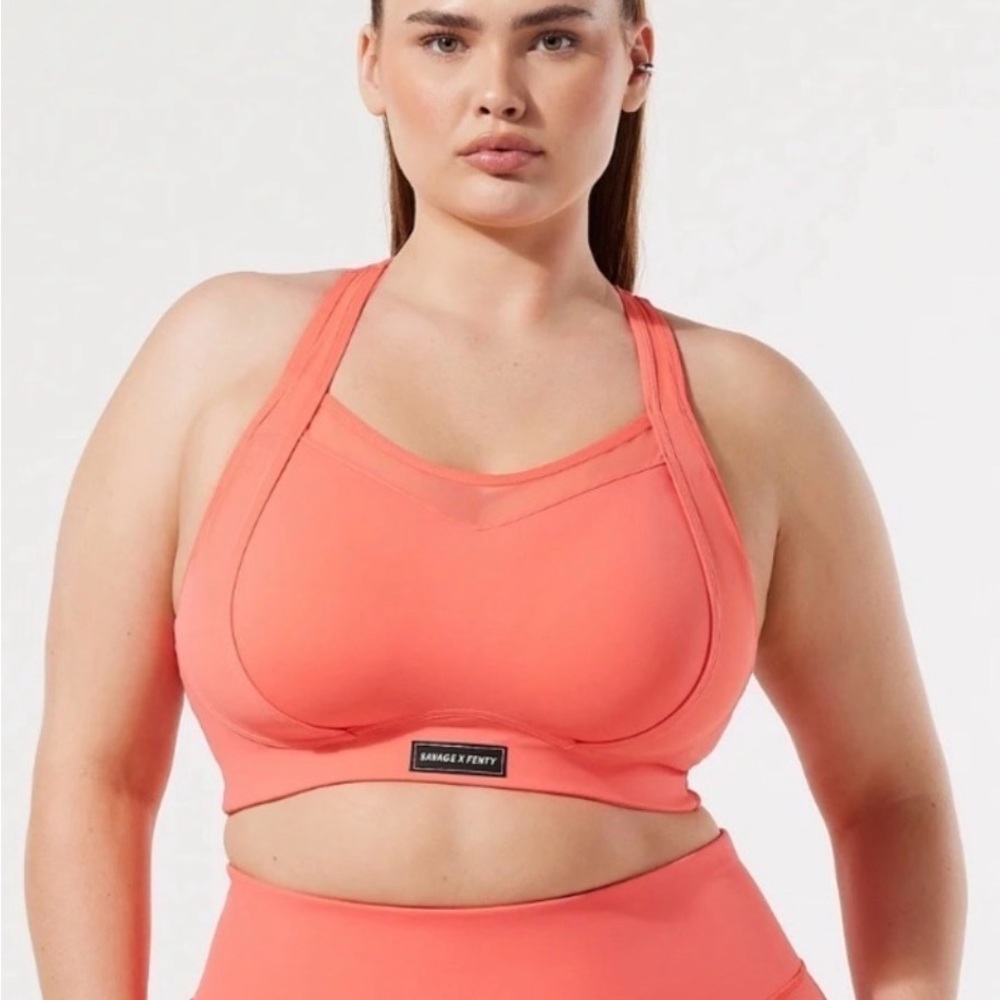 Sale! Savage X Fenty Vibrant Coral Sports Bra